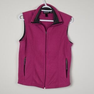 Patagonia Synchilla Pink Fleece Collar Vest Small